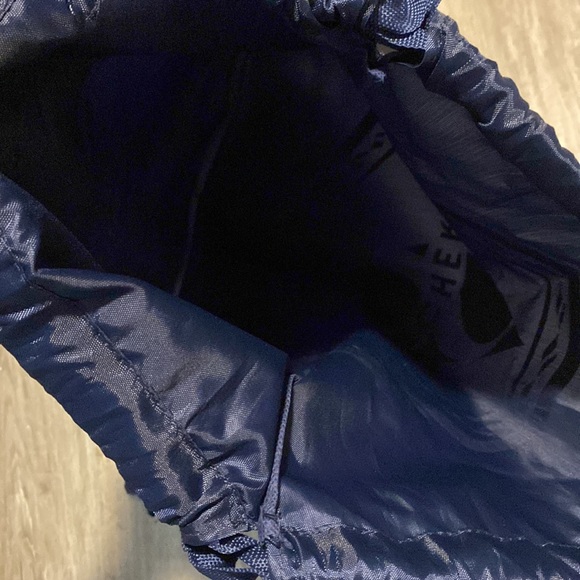 Skechers nylon navy blue drawstring backpack - Picture 5 of 7